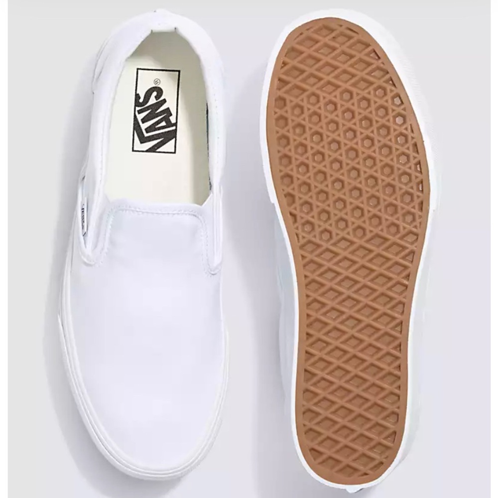 Vans Classic White Slip-On Sneakers